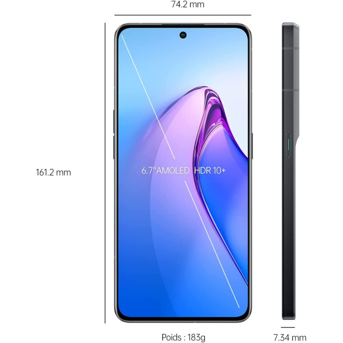 Smartphone Oppo RENO8PRONOIR