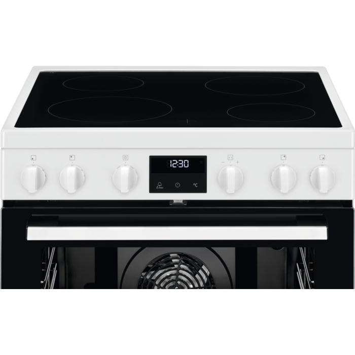 Cuisinière Vitrocéramique ELECTROLUX 73L 4 Feux blanc - LKR64850AW