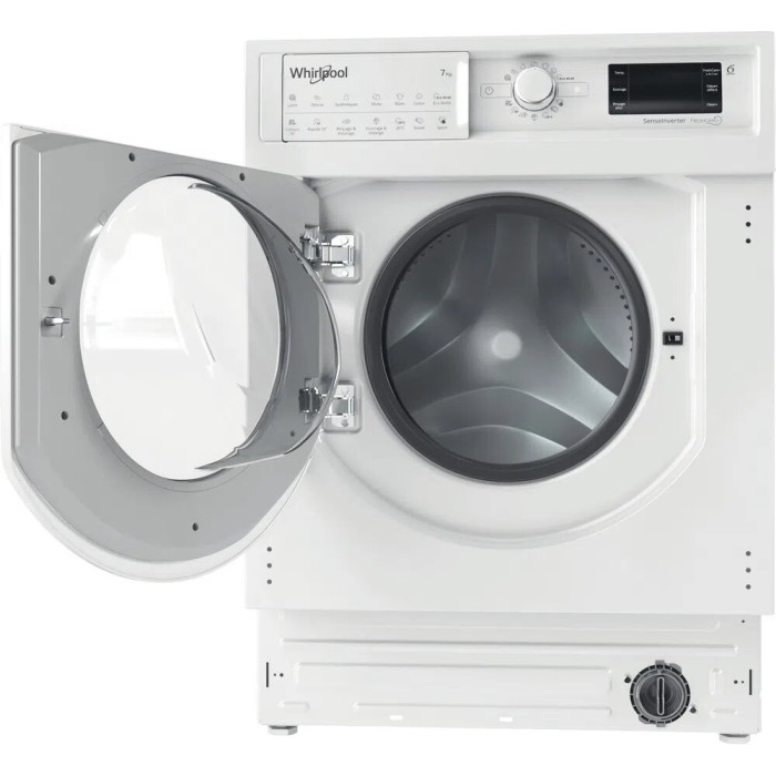 Lave-linge intégrable 7kg 52L Whirlpool integrable 1400tr/min 59,5cm D, BIWMWG71483FRN