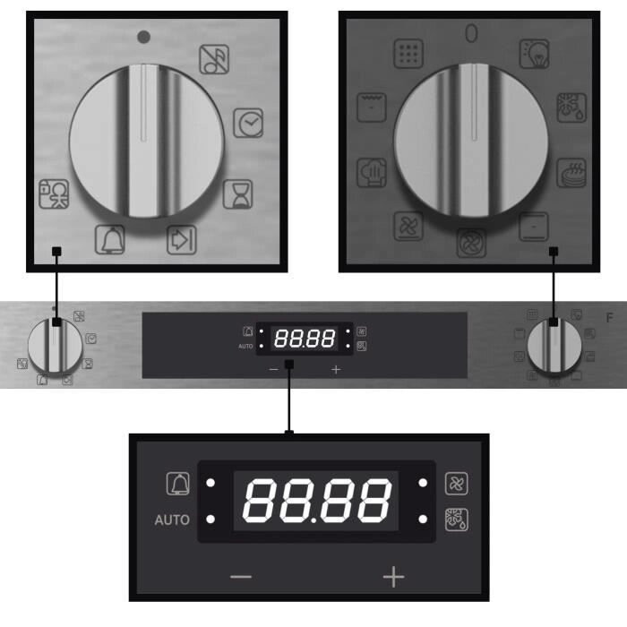 Four encastrable multifonction 75L Rosières N/CW 56cm, RFC3CM5579IN