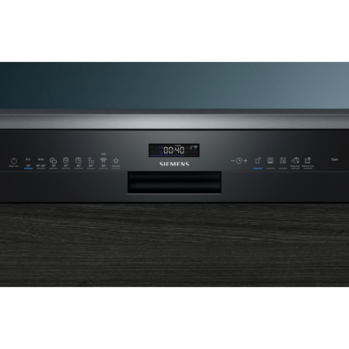 SIEMENS GP--SN55EB56CE - Lave-vaisselle intégrable encastrable bandeau noir  42db 14 couverts 60cm home connect SIEMENS - Livraison Gratuite