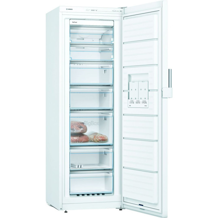 Congélateur armoire 225L froid ventilé Bosch 60cm E, GSN 33 CWEV