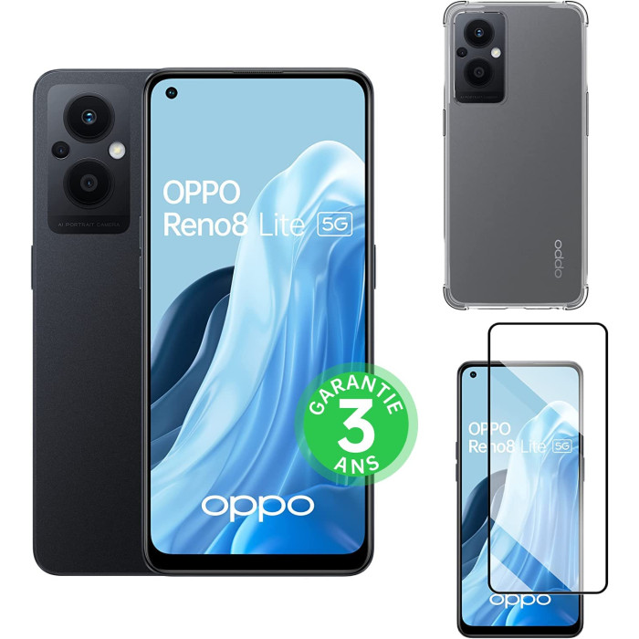 Smartphone Oppo Reno 8 Lite noir