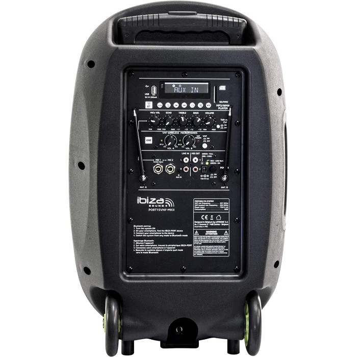 Ensemble portable Ibiza PORT15VHF-MKII