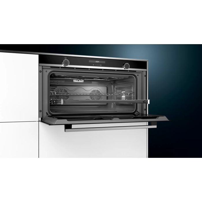 Four encastrable 85L inox et noir Siemens  3100W 89,6cm,VB558C0S0