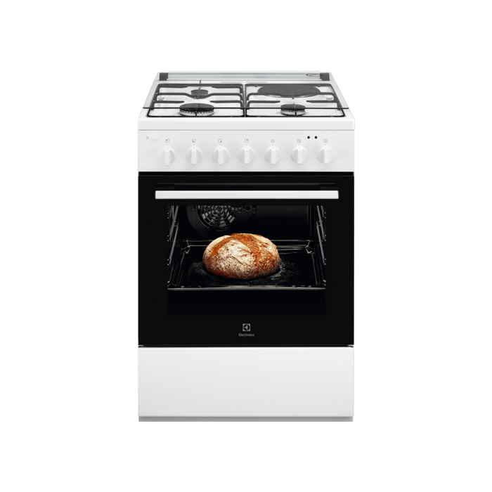 Cuisinière mixte électrique 57L Electrolux 60cm, LKM624088W