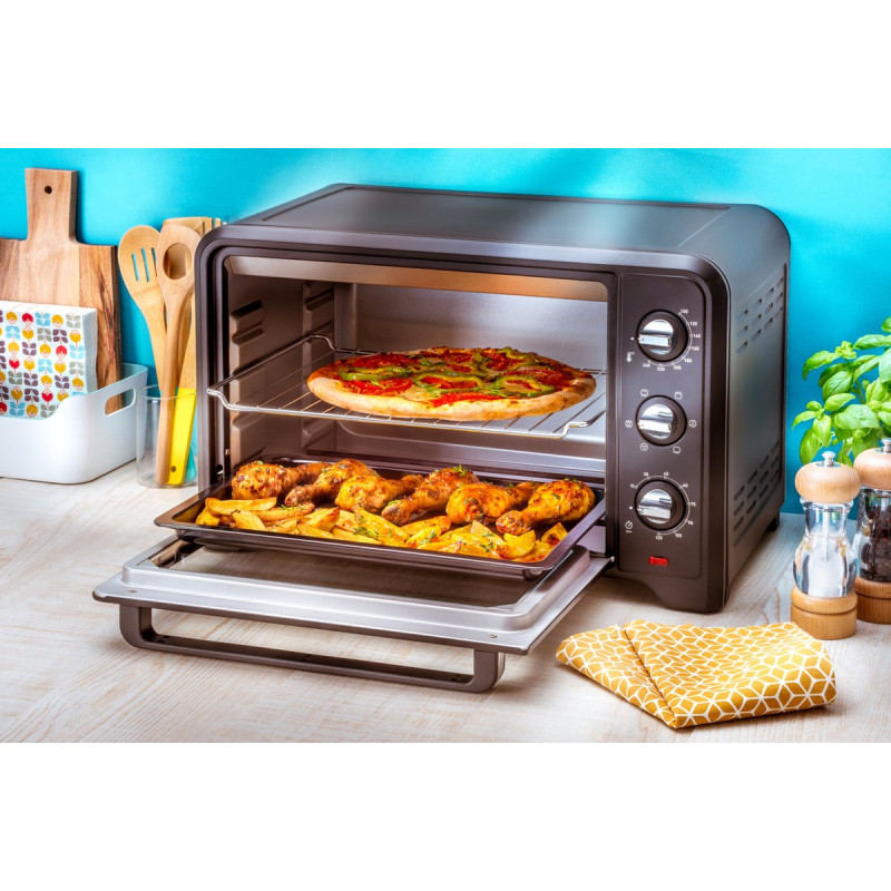 Four posable Delicio OX283810 39 Litres Basse tempéraure/Convection  naturelle/chaleur tournante/Turbo Grill Moulinex