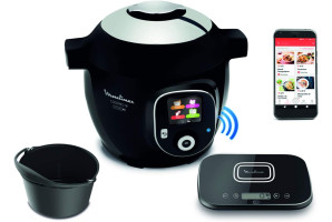 Robot cuiseur multifonction noir Moulinex Cookeo+ CE859800