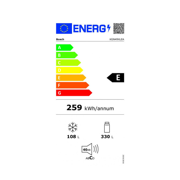 Réfrigérateur combiné inversé Bosch KGN 49 XLEA