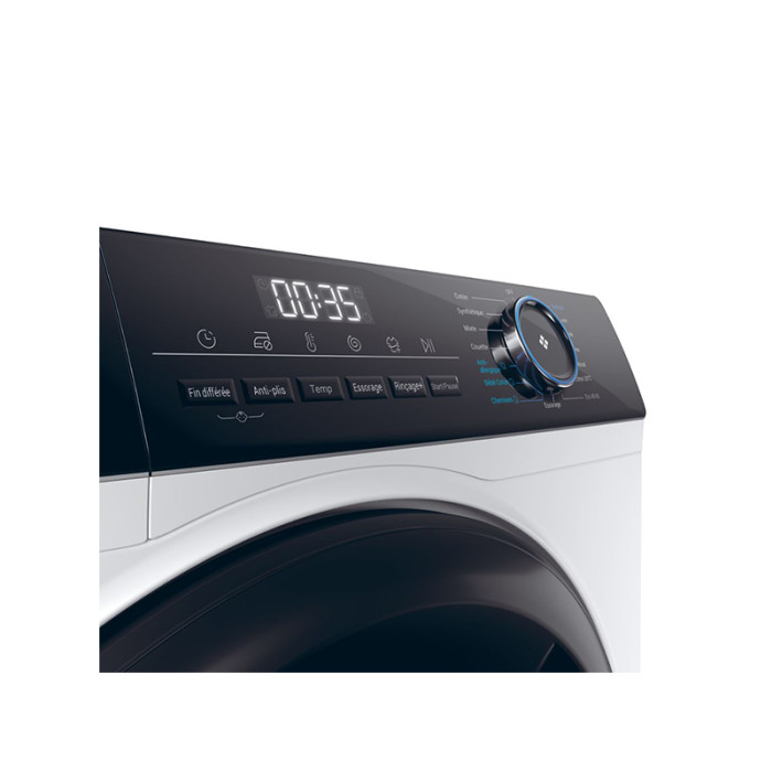 Lave linge hublot 8kg blanche et noire Haier HW80-B14939