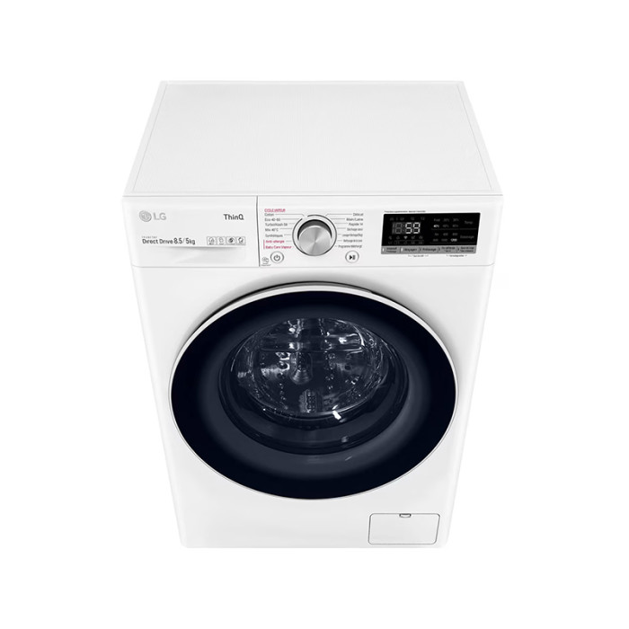 Lave linge séchant hublot 8,5kg/5kg LG F852SV50WRS