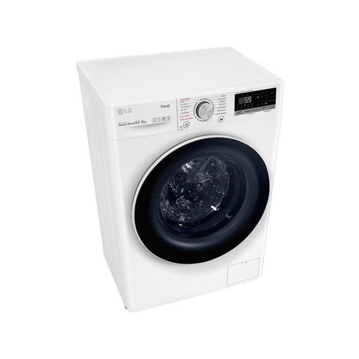 Lave linge séchant hublot 8,5kg/5kg LG F852SV50WRS