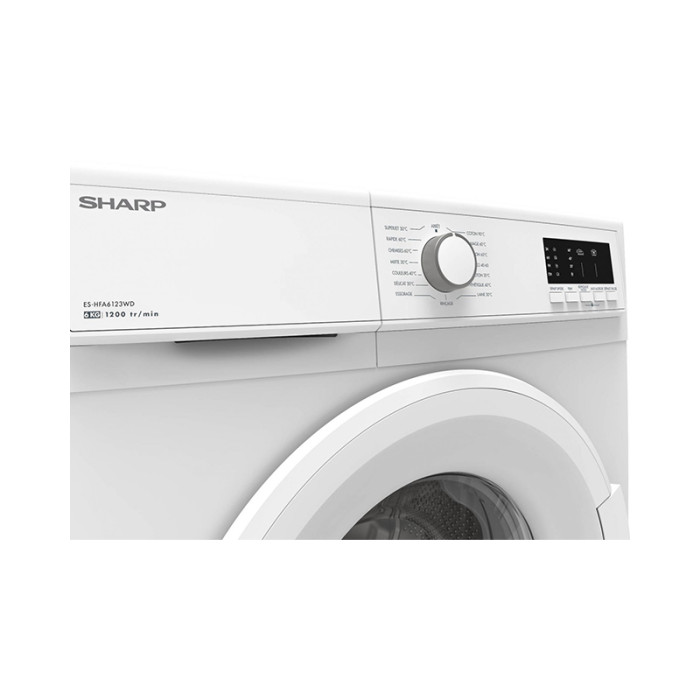 Lave-linge hublot Sharp ESHFA6123WD