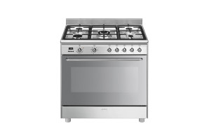 Piano de cuisson à gaz Smeg CG90X2