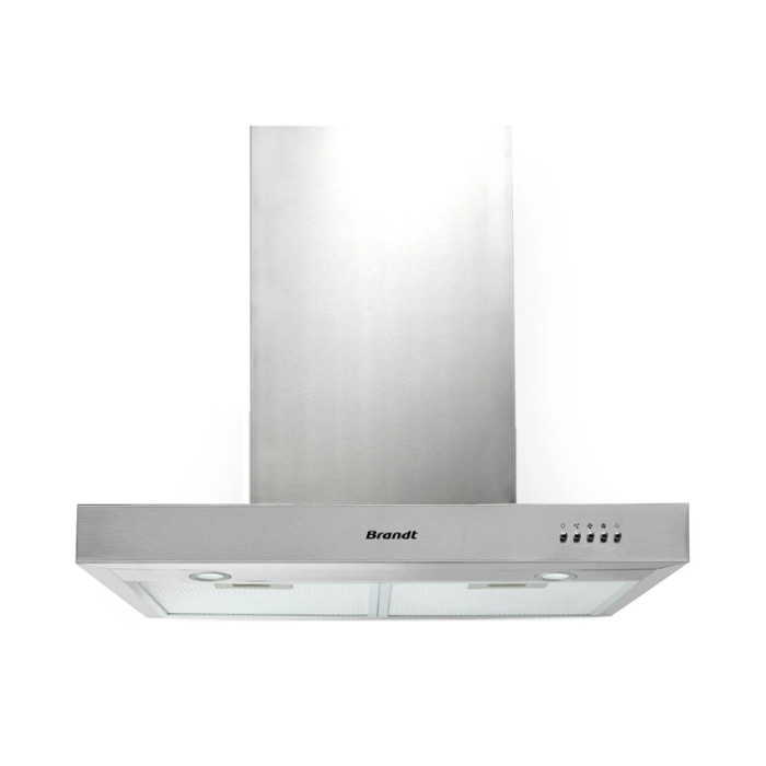 Hotte Brandt Décorative 60cm 602m3/h inox - BHB6601X