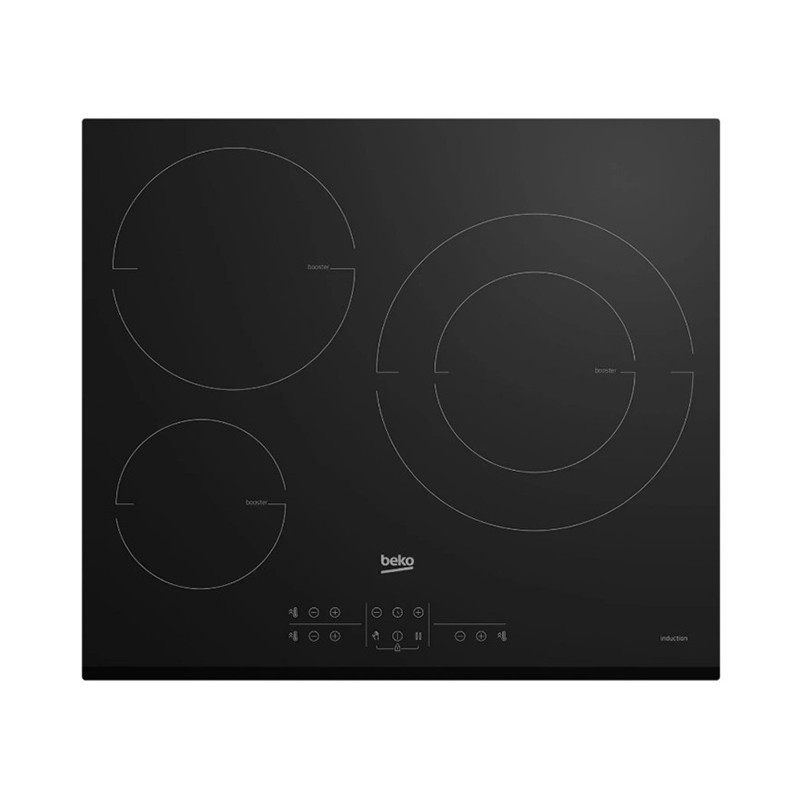 Plaque cuisson induction 3 feux 58cm Beko HII63200MTB