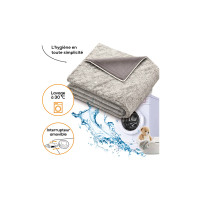 Couverture chauffante douce grise Beurer HD 150 XXL Nordic