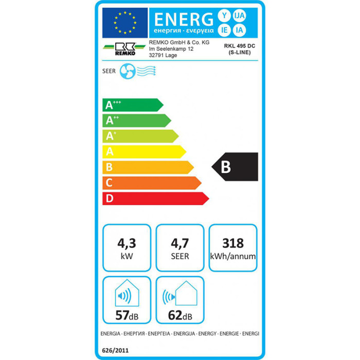 Climatiseur mobile split Remko RKL 495