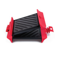 Ustensiles cuisine grill micro-ondes rouge et noir B bad 70118
