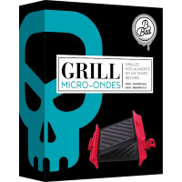 Ustensiles cuisine grill micro-ondes rouge et noir B bad 70118