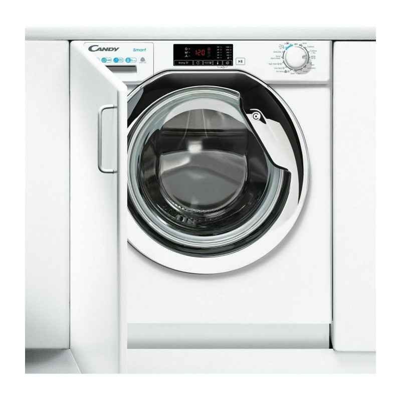 Lave linge séchant encastrable Candy CBD485D1