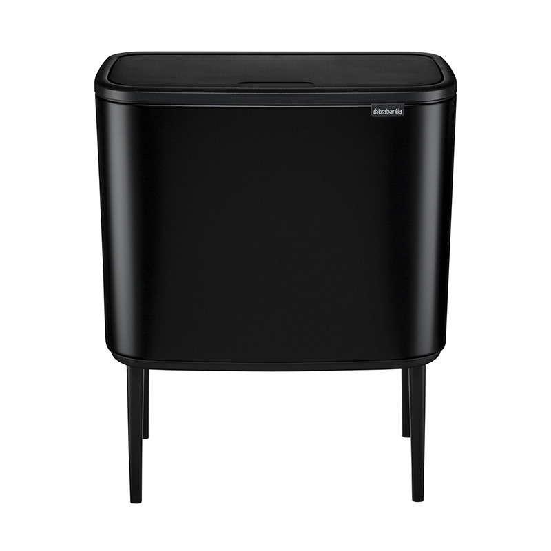 Poubelle cuisine 34L acier noir Brabantia 316203