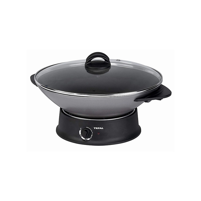 Wok électrique couvercle verre 1200w 6L Tefal WO300010