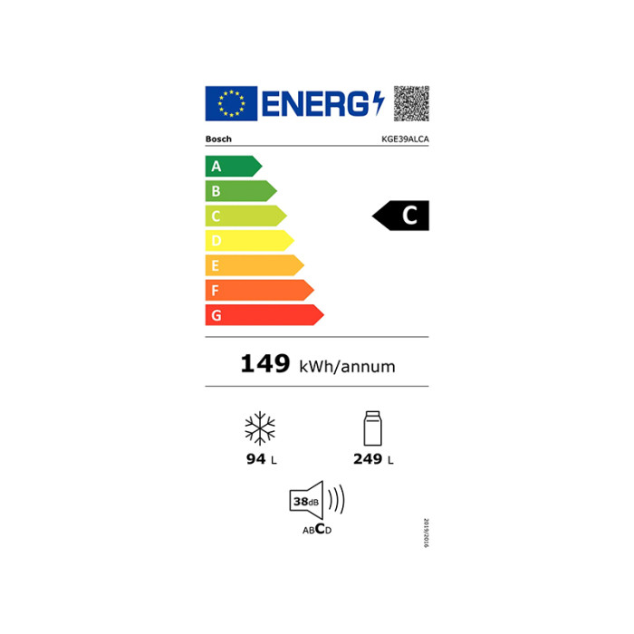 Réfrigérateur congélateur bas Bosch KGE39ALCA