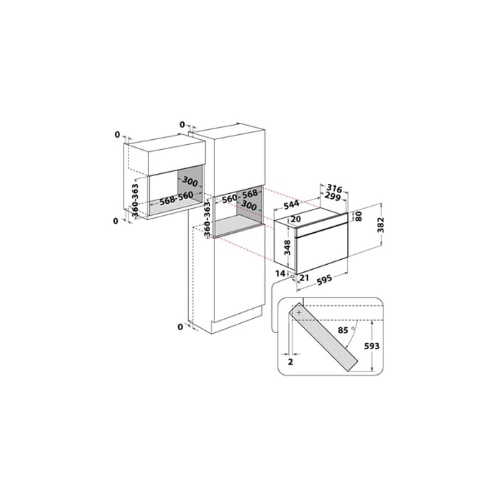 Micro ondes encastrable inox Whirlpool AMW4900IX